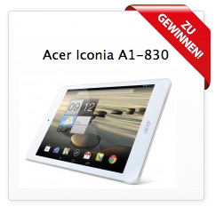 Jetzt ein Acer Iconia A1-830 Tablet gewinnen!