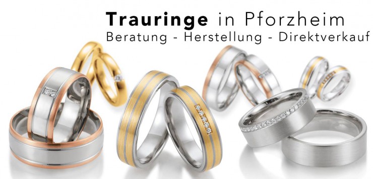 Trauringe & Hochzeitsringe von der Trauring Agentur in Pforzheim