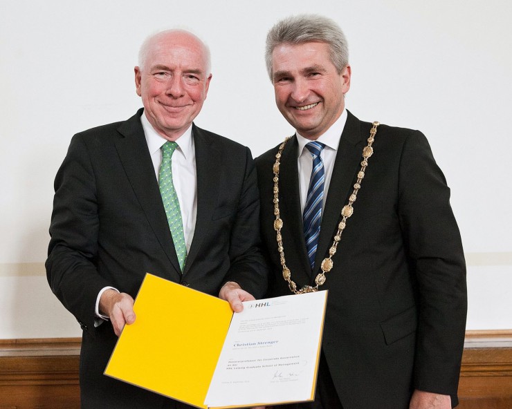 Christian Strenger zum Honorarprofessor an die HHL Leipzig Graduate School of Management  bestellt