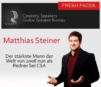 Matthias Steiner - der stärkste Mann der Welt nun als Redner bei der CSA Redneragentur