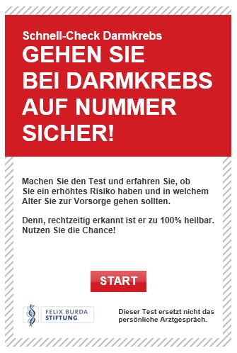 Schnell-Check-Darmkrebs. Neuer Online-Test zeigt Risiko in zwei Minuten