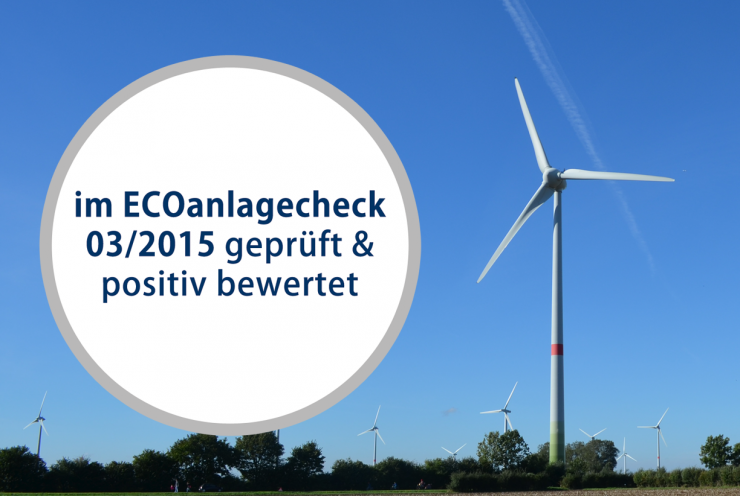 Positiver ECOanlagecheck für aktuelle Direktbeteiligung CEPP WE05 - Beppener Bruch V