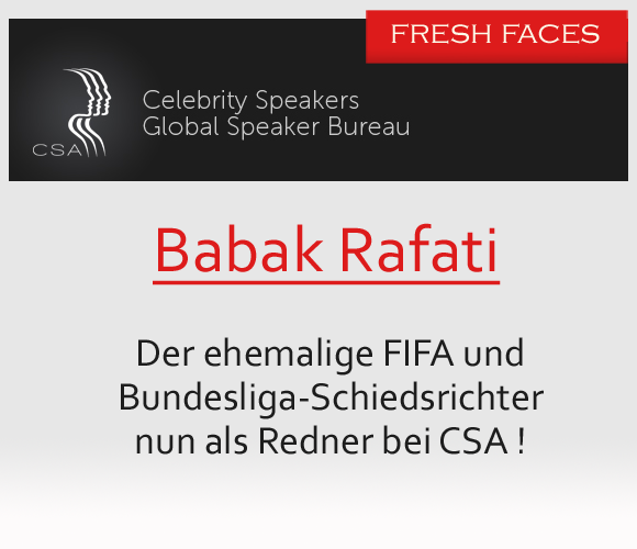 Babak Rafati ist neues Gesicht bei der CSA Redneragentur