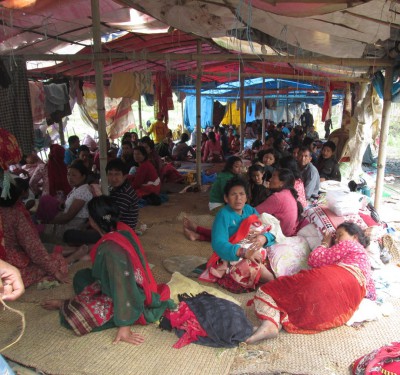 Jorpati: Zuflucht für 1200 Erdbebenopfer