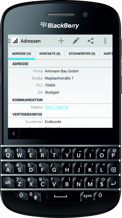 cobra Mobile CRM ab sofort auch für BlackBerry