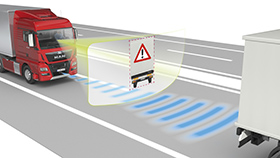 Neuer Notbremsassistent EBA mit Sensorfusion aus Radar und Kamera