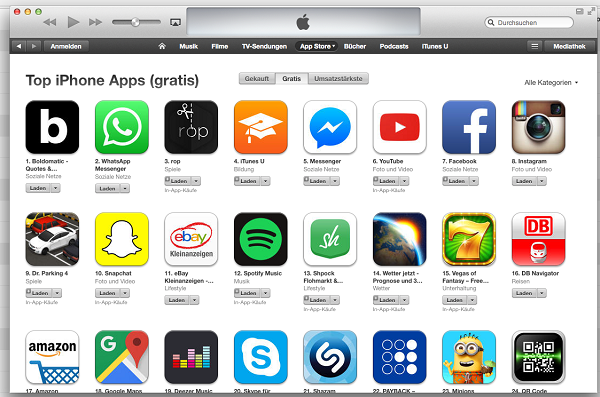Nr.1 in den deutschen App Charts für Boldomatic.