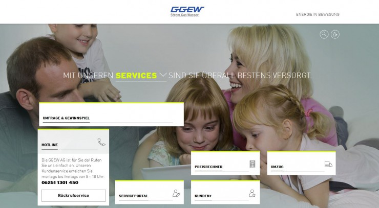 Web-Relaunch bei der GGEW AG