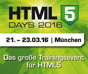 HTML5 Days 2016 in München