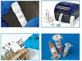 Etiketten für Laborproben und Labor-Etikettendrucker