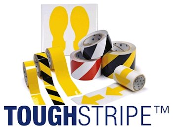 Bodenmarkierungen der Brady ToughStripe-Serie