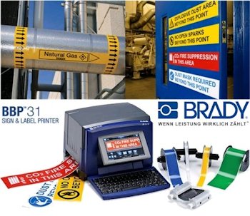 Brady BBP31 Schilderdrucker für die Gebäude- und Sicherheitskennzeichnung