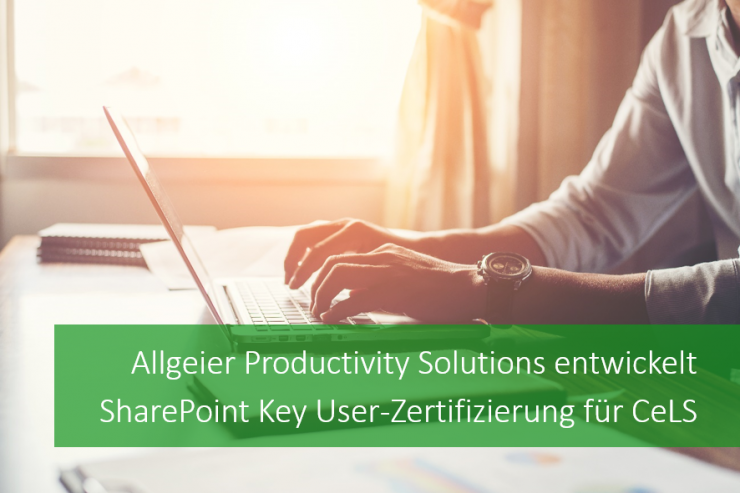 Allgeier Productivity Solutions entwickelt SharePoint Key User-Zertifizierung für CeLS