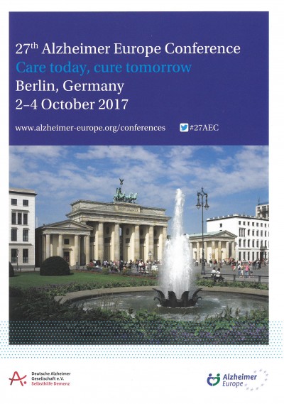 Care today, cure tomorrow - 27. Konferenz von Alzheimer Europe in Berlin eröffnet