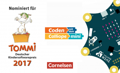 Cornelsen veröffentlicht Schülermaterial für den Einsatz des Minicomputers Calliope mini in der Grundschule unter freier OER-Lizenz