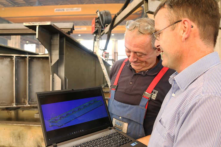 Stahlbau digital - Nagelprobe beim Brücken-Projekt Baakenhafen Hamburg