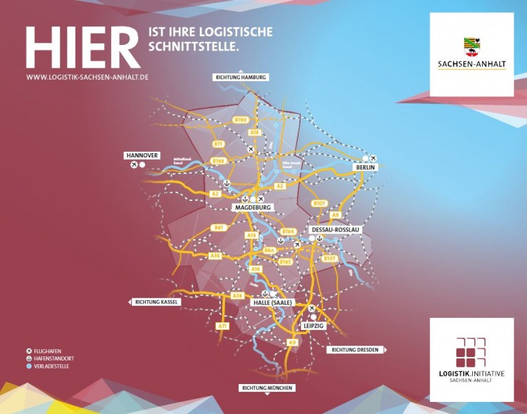 HIER ist Ihre logistische Schnittstelle: Die Logistik.Initiative Sachsen-Anhalt auf dem 34. Deutschen Logistik-Kongress in Berlin