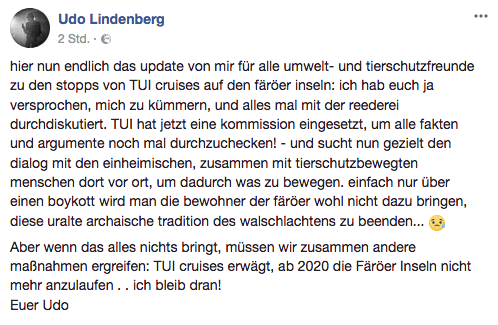 Erleidet Udo Lindenberg Schiffbruch mit TUI Cruises?