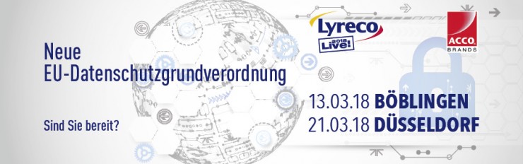 Lyreco & LEITZ ACCO Brands laden zu DSGVO-Informationsveranstaltungen