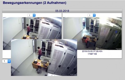 Videoüberwachung mit neuer Motion Snapshot Übersicht