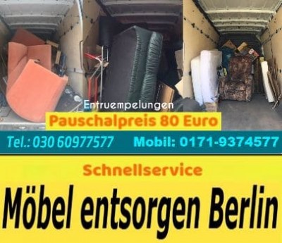 Sperrmüllentsorgungen Berlin Komplett Service Sofort Preisgünstig Entrümpelung