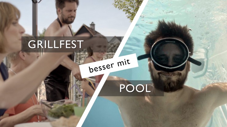 Grillfest besser mit Pool!