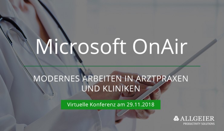 Digitalisierung im Health Care Sektor - Allgeier spricht auf der virtuellen Microsoft Konferenz