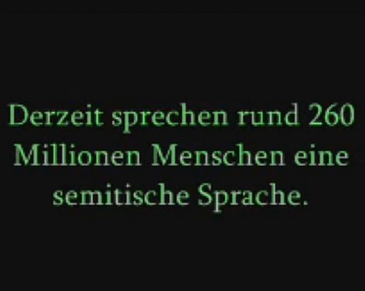 Warum gibt es keinen Semitismus?