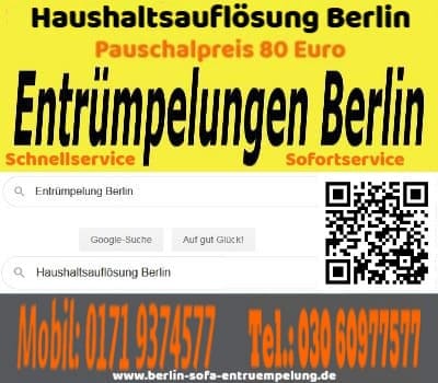 Sofort Sofa Entrümpelung Berlin pauschal 80 Euro Sofort Sofa Entrümpelung Berlin pauschal 80 Euro