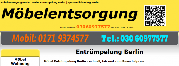 Sämtliche Sperrmüllabholungen Berlin Sämtliche Sperrmüllabholungen Berlin