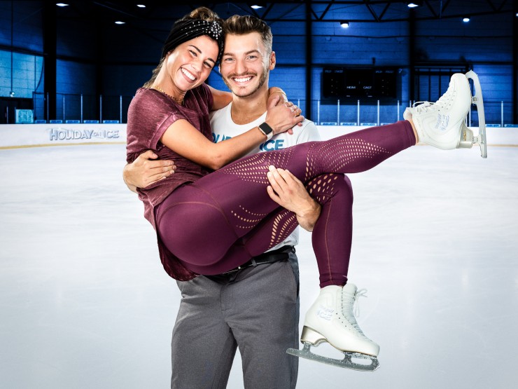 Joti Polizoakis ist Sarah Lombardis Eislaufpartner bei HOLIDAY ON ICE