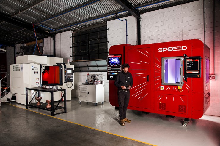 SPEE3D zeigt die weltweit erste 3D-Druck-Produktionszelle für die metallbasierte additive Fertigung im Live-Betrieb auf der Formnext 2019