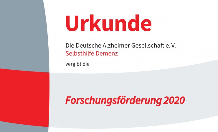 Deutsche Alzheimer Gesellschaft schreibt ihre Forschungsförderung für 2020 aus