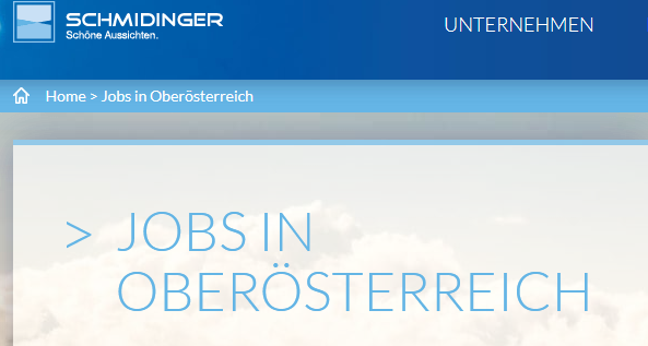 Aktuelle Jobs bei Fenster-Schmidinger in OÖ