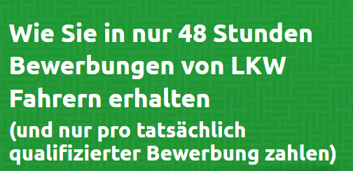 Fachkräftemangel oder schlechte Bewerbungen von LKW-Fahrern?