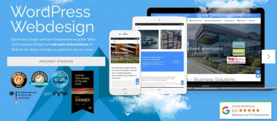 Professionelles WordPress Webdesign von 