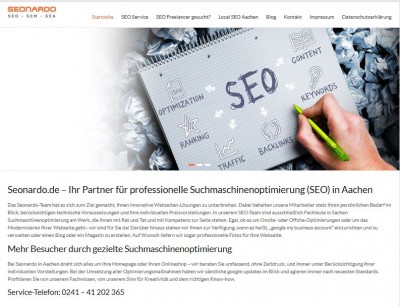 Seonardo.de - Ihr zuverlässiger Partner für Suchmaschinenoptimierung in Aachen