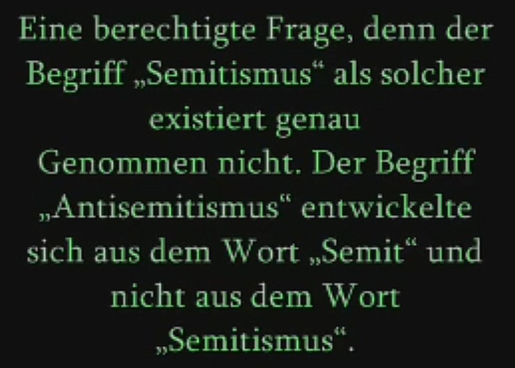 Warum gibt es keinen Semitismus?