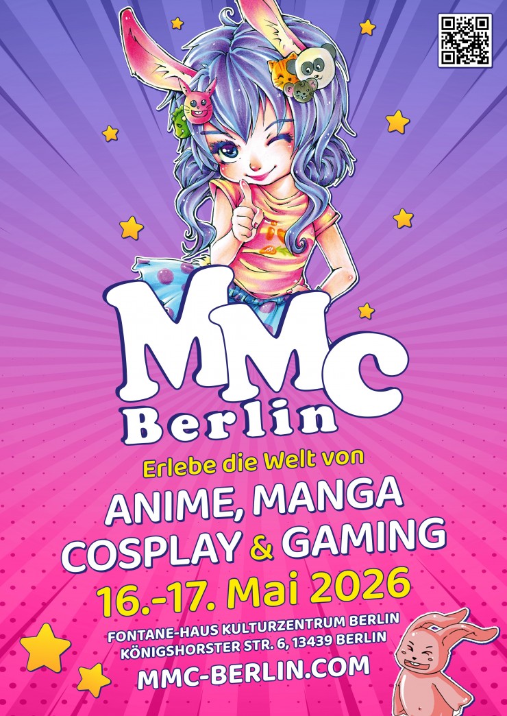 MMC Berlin 2026 - Mega Manga Convention * Berlin, 16.-17. Mai 2026 * Fontanehaus * Märkisches Viertel