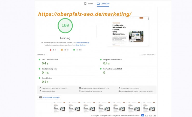 Neue HTML-Onepager setzen Maßstäbe für Geschwindigkeit und KI-Sichtbarkeit