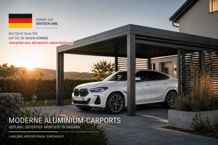 Neuer OnePager informiert über moderne Carport‑Überdachungen