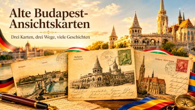Was drei alte Budapest-Ansichtskarten über Reisen in die DDR und nach Rumänien erzählen