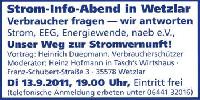 Windkraft torpediert Verbraucherschutz per EEG: Gesetzliche Zwangseinspeisung ist unsozial