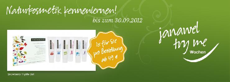 Snowberry bei den janawel try-me Wochen bis 30.09.2012