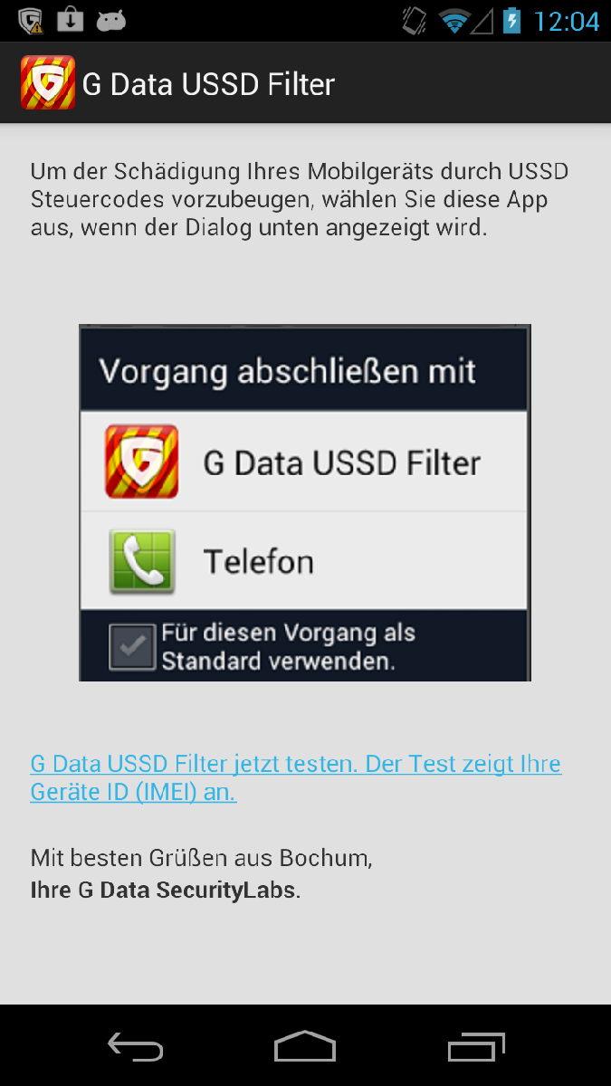 G Data App schützt vor USSD-Sicherheitslücke bei Android-Smartphones