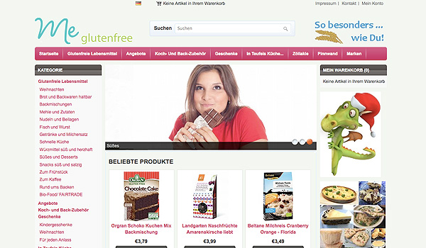 me-glutenfree.de launcht neuen Online-Shop