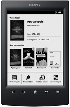 Mit einem eBook Reader Bücher überall lesen