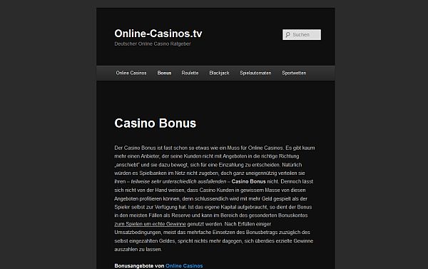 Casino Bonus auf online-casinos.tv