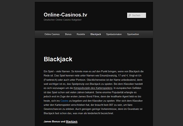 König Blackjack auf Online-Casinos.tv