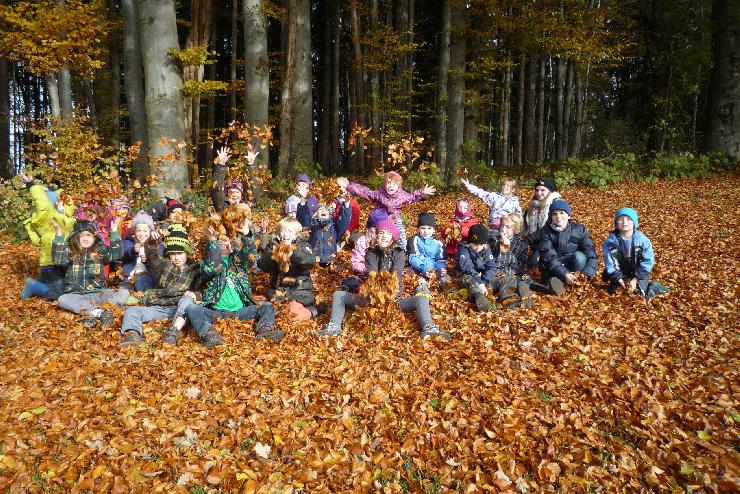 Montessori-Schuler in Schabing